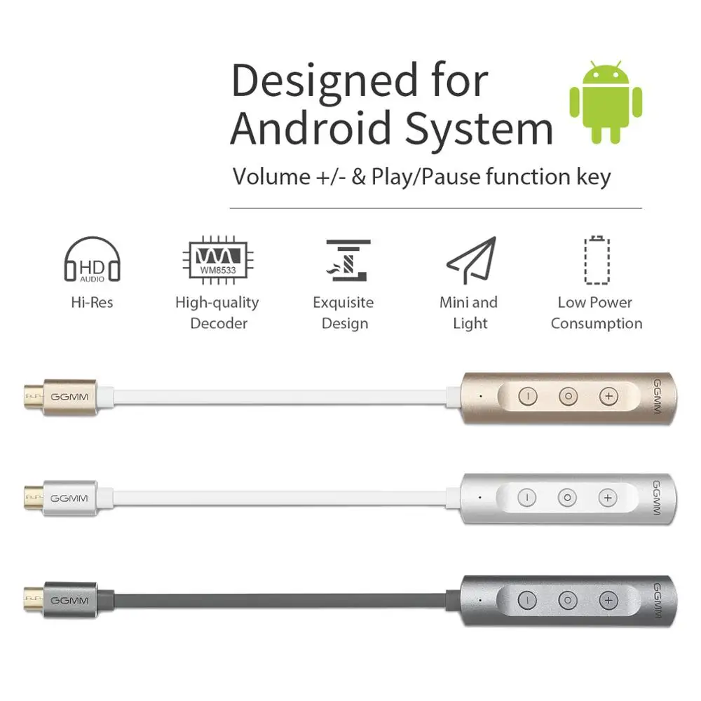 GGMM 24bit 192kHz усилитель для наушников USB C до 3 5 мм DAC Coverter мини портативный Amp С