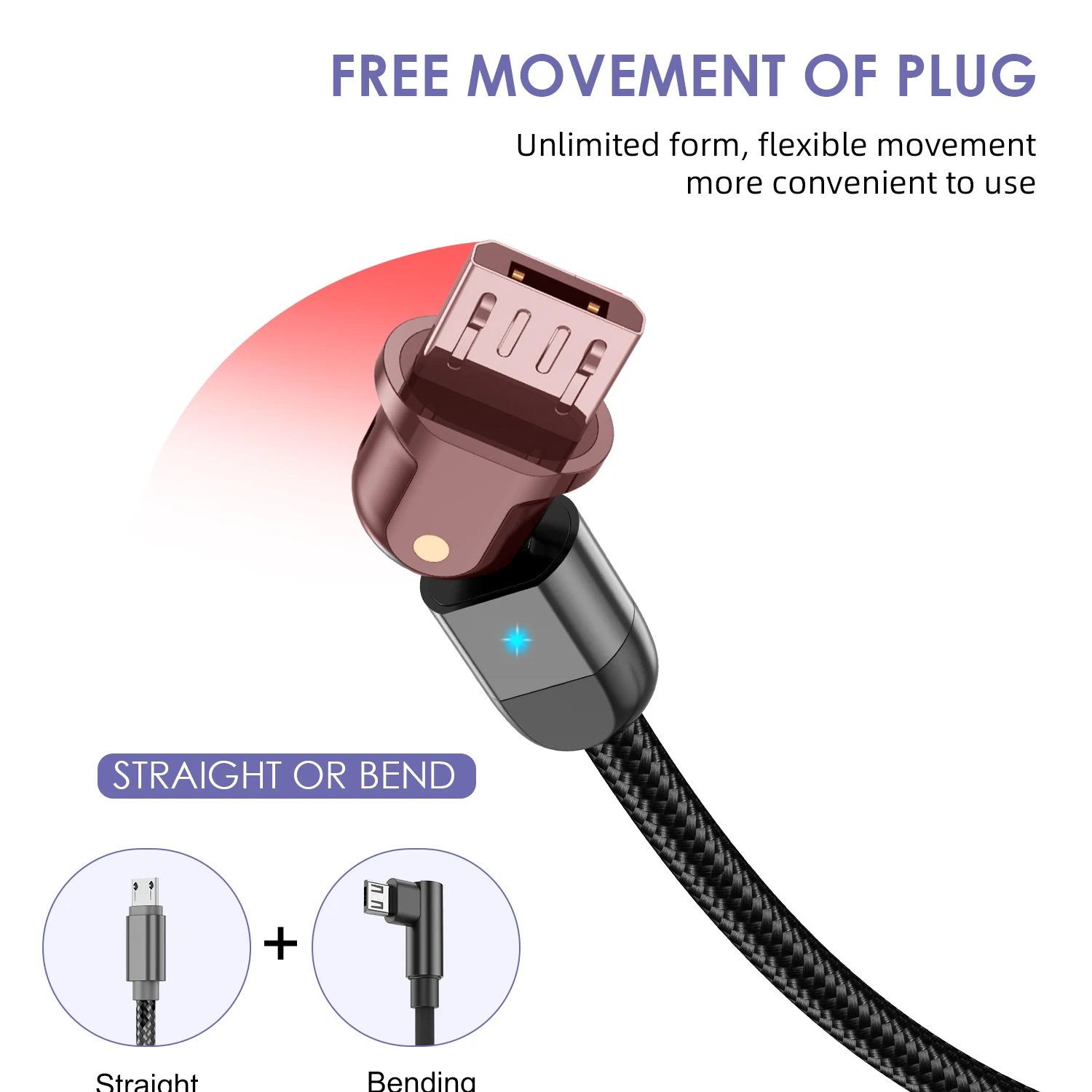 USLION 3A Micro USB Cable Fast Charging 180 Data for Samsung Xiaomi Huawei Tablet Android Mobile Phone Microusb Charge | Мобильные