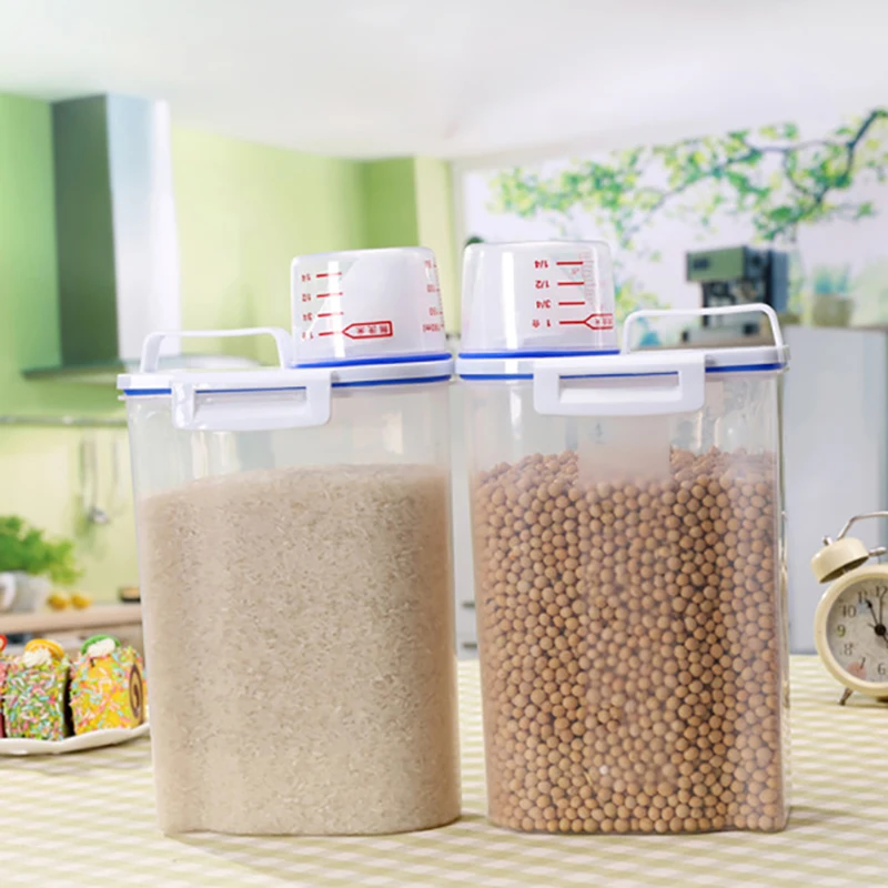 Пластиковый диспенсер для зерновых культур контейнер хранения кухонных
