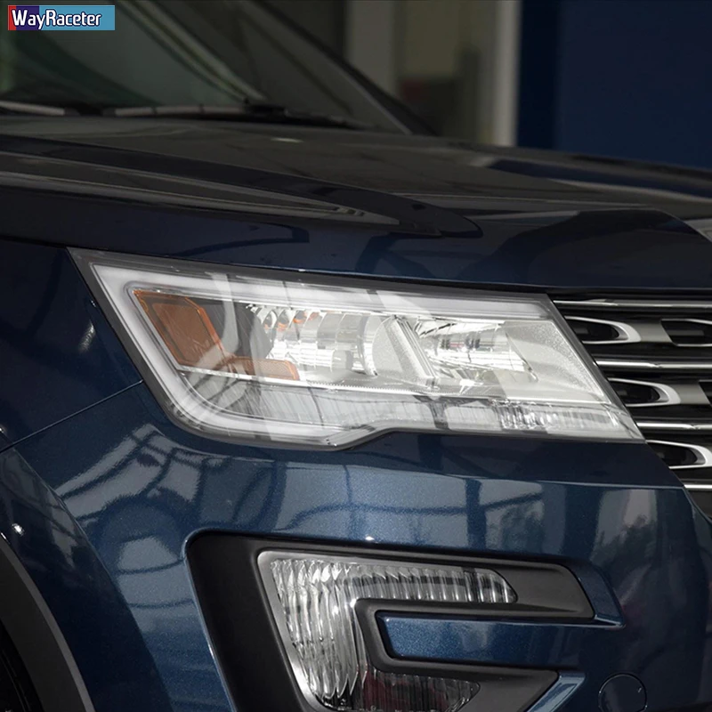 Защитная пленка для фар автомобиля Прозрачная черная наклейка из ТПУ Ford Explorer 2016