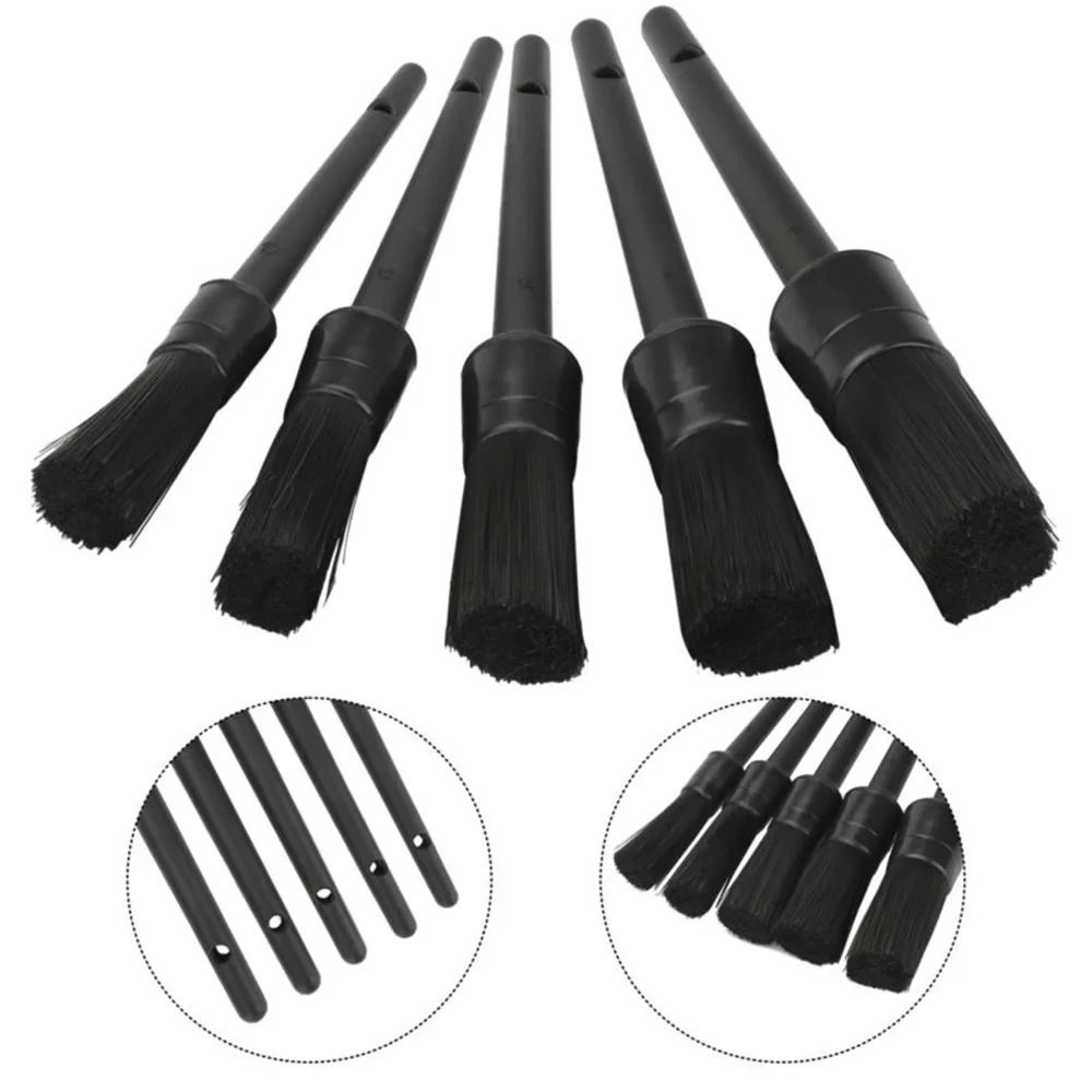 

For Wheel Clean Detailing Brush 5pcs/Set Vehicle Auto Interior High Quality