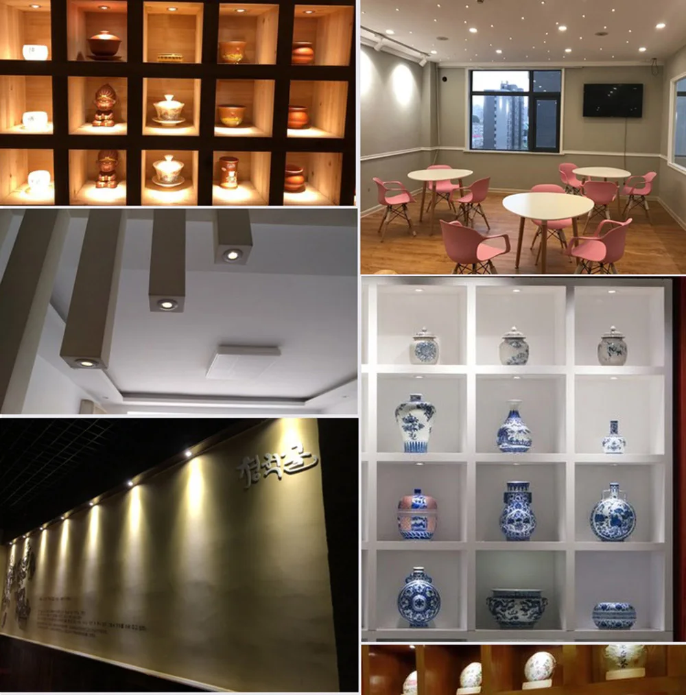 silver black white shell led spotlight dimmable 1w dc12v downlight recessed ceiling lamp kitchen cabinet lights staircase light free global shipping