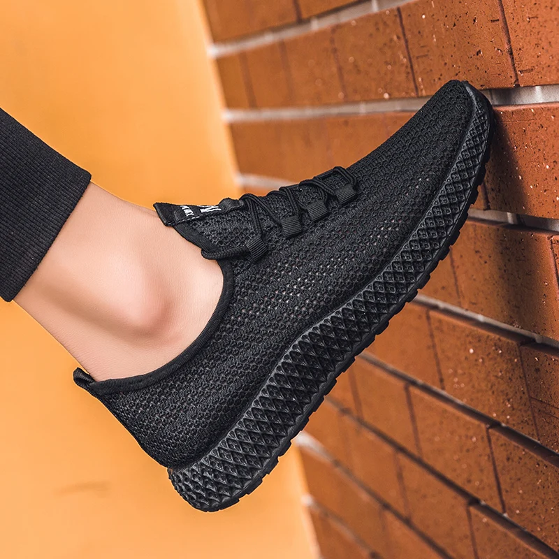 2021 Men Tennis Shoes Breathable Comfortable Fitness Walking Sneakers Male Lace-up Athletic Trainers Outdoor Gym Shoes Zapatilla