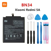 xiao mi 100 orginal bn34 3000mah battery for xiaomi hongmi redmi 5a 5 0 bn34 high quality phone replacement batteries tools
