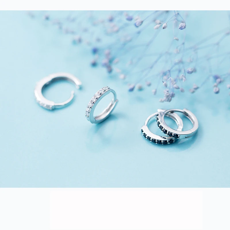 Женские серьги кольца Trustdavis готические геометрические из 100% стерлингового