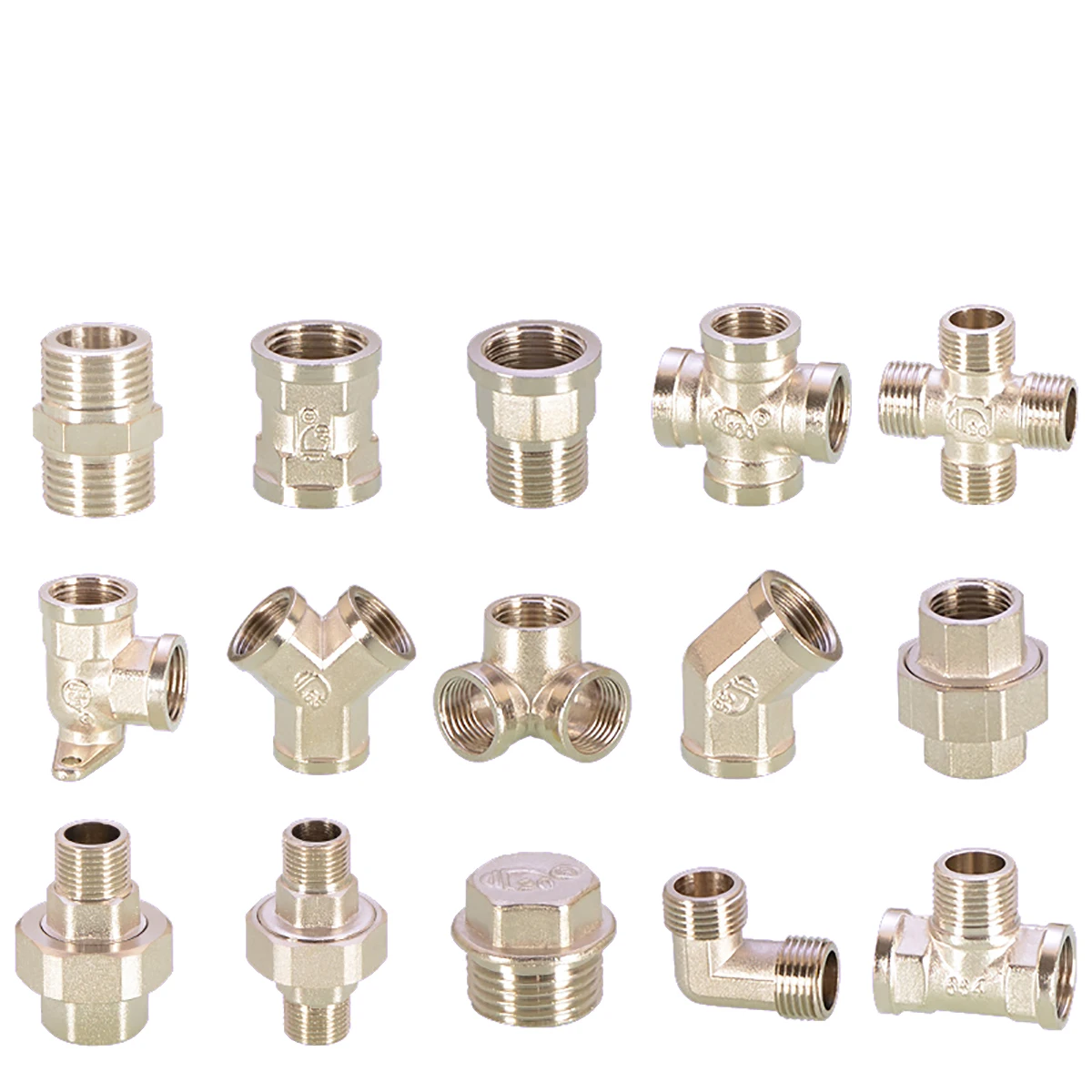 1/2 &quotНаружная/Внутренняя резьба никелированная латунная труба фитинги