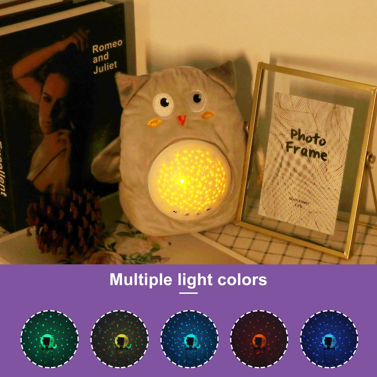 

Night Light Music Infant Sleep Starry Sky Projector Plush Soft Toys Baby Comfort Projection Sleep Lamp Stuffed Animal Plush Toys