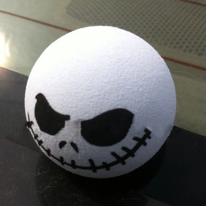Страшно круглый демон череп голова патч для нитей очаровательный мультфильм