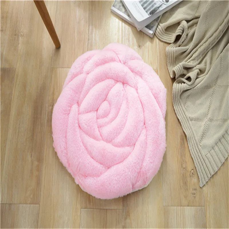 Плюшевые 3D Розы Диван кресло подушка размером 45*45 см серый розовый татами тапочки