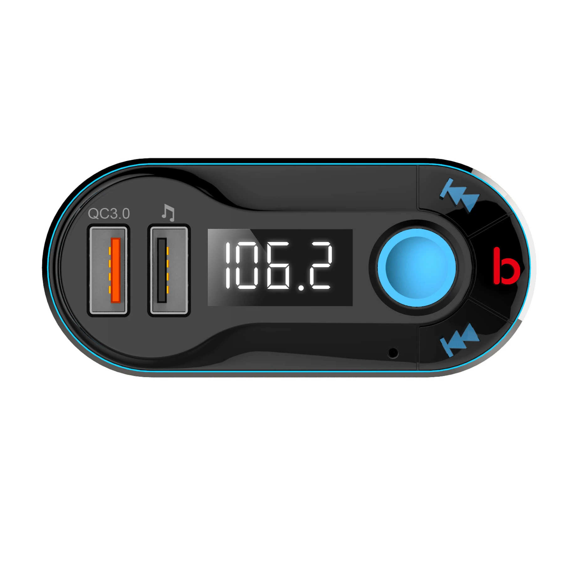 Горячий автомобиль Bluetooth громкой связи Авто MP3 плеер FM передатчик AUX IN