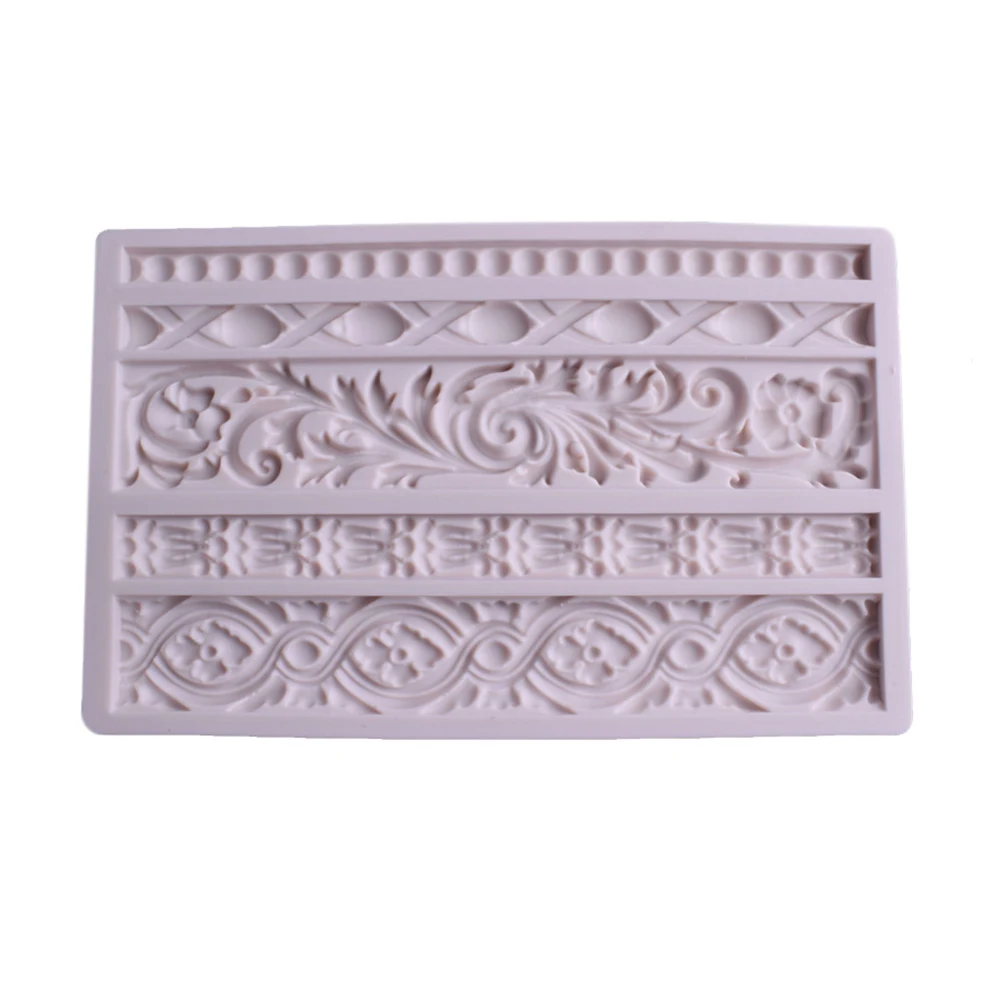 Жемчуга в виде вьющегося стебля с цветами рельефным рисунком Fondant (сахарная) торт