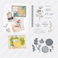 2022 spring new romance flower metal cutting dies stamps scrapbook diary decoration embossingtemplate diy greeting card handmade
