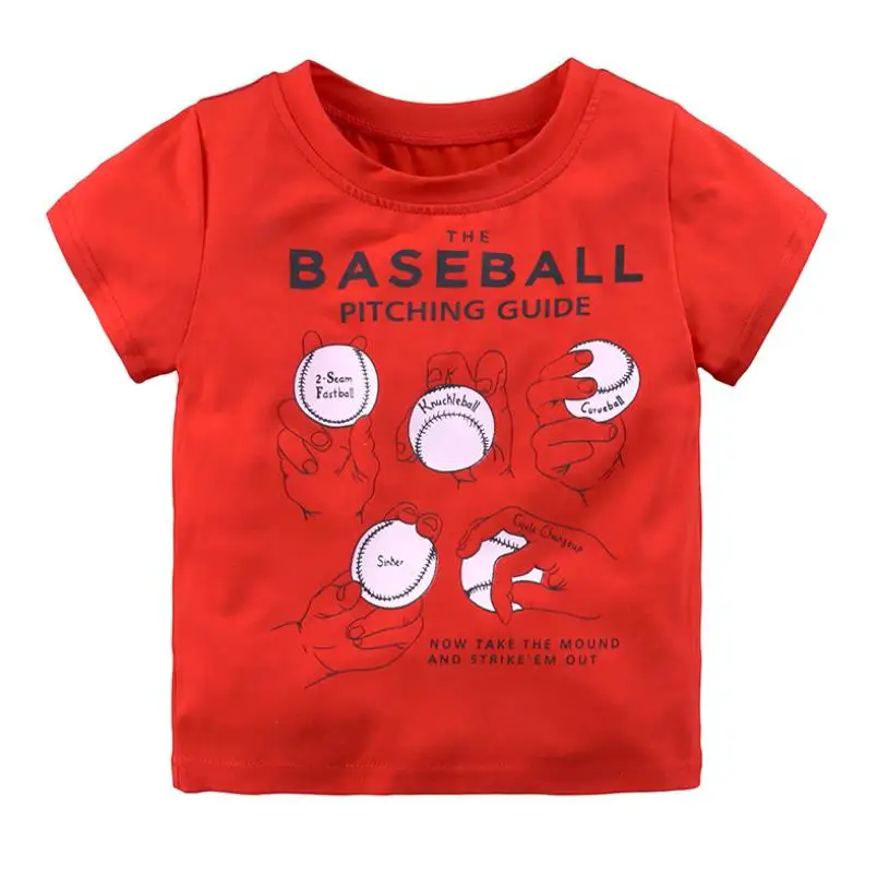 Новые летние комплекты для детей 2020 Модная хлопковая Футболка с буквенным