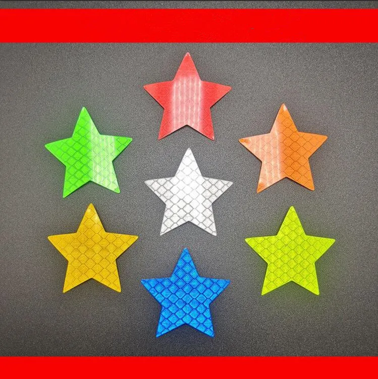 

cartoon Reflective Stickers Motorcycle Bicycle Reflector Cycling Warning safety Reflector Film Decal Sticker Traffic safety