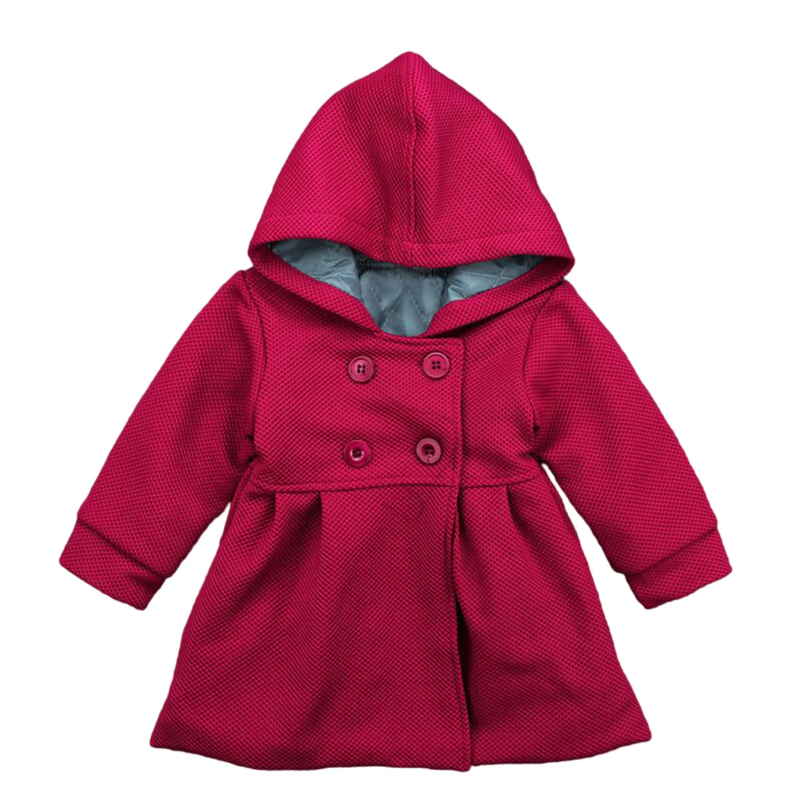 Осенне-зимнее пальто с оборками Для маленьких девочек накидка Куртка плотная