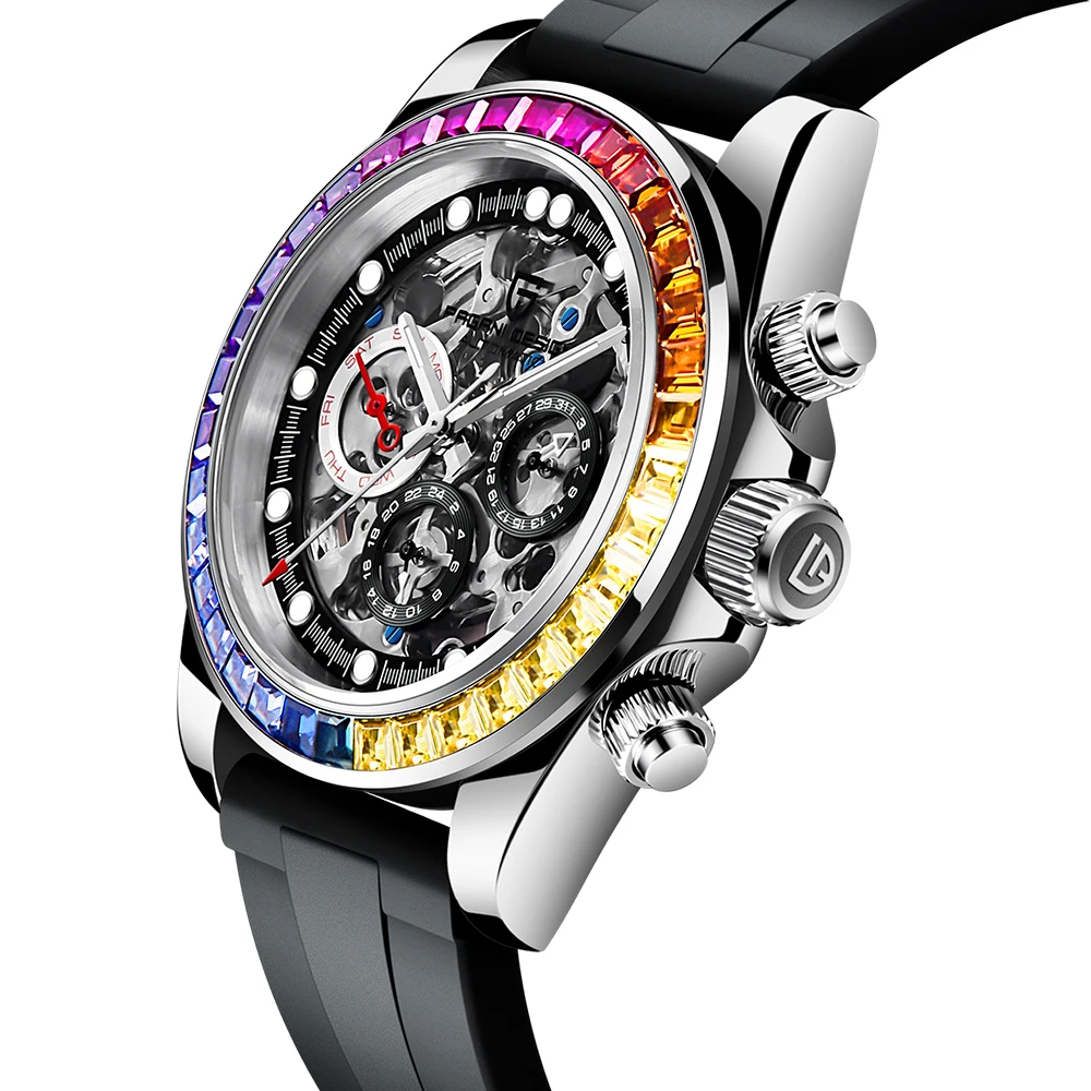 

PAGANI Design Automatic Watch for Men Watches Stainless Steel Waterproof Fashion Business Sport Skeleton Mechanical Wristwatch