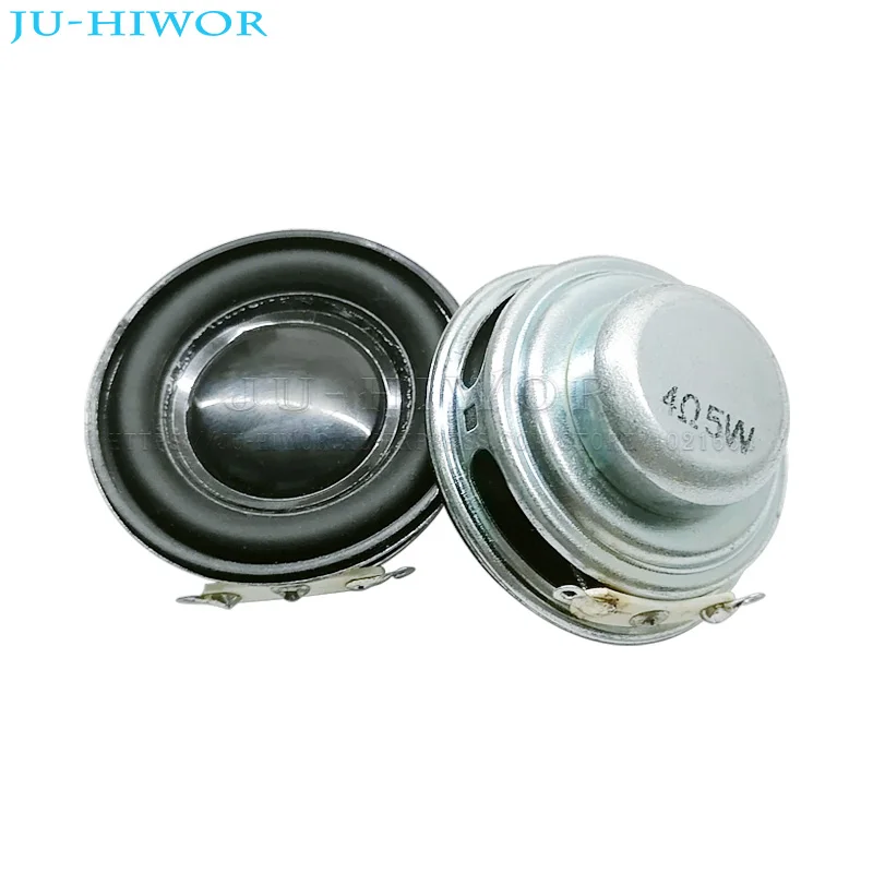 4Ohms 5W 40mm Round spesker 16 Core Dual Neodymium Magnetic Speaker 1.5 inch PU Edge Loudspeaker DIY Audio Speaker Accessories