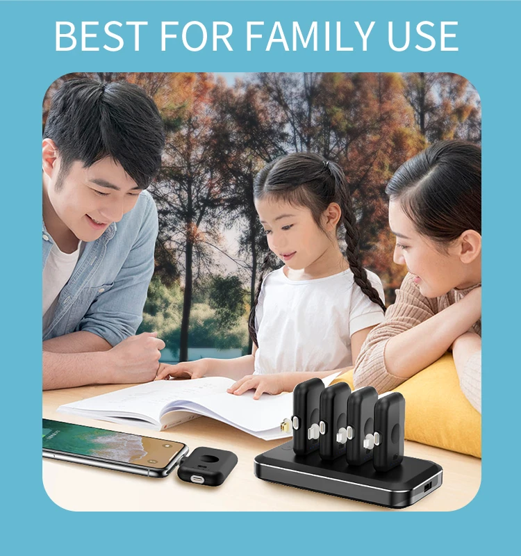 

YKZ 4 in 1 10000mAh Power Bank Megnetic Powerbank Mini Portable External Battery TypeC Magnet Charger Capsule Poverbank