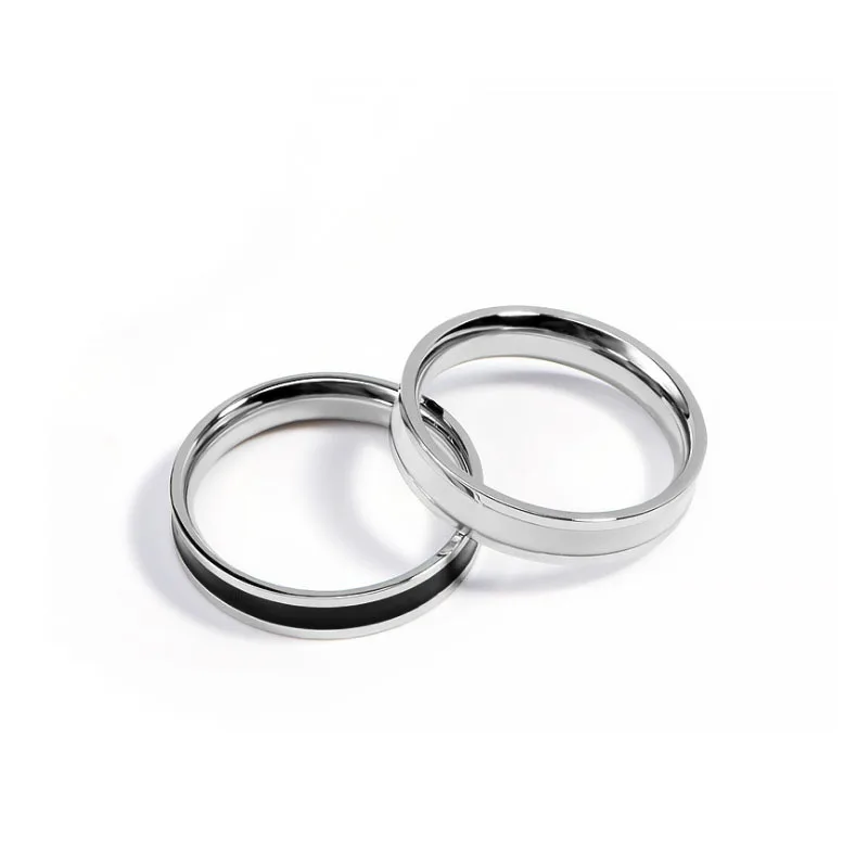 Обручальные кольца 4 мм кольцо из нержавеющей стали обручальные парные ювелирные