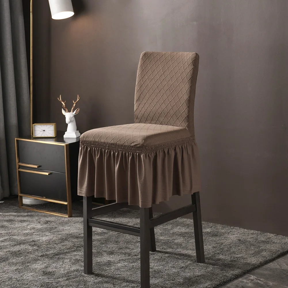 

Bar Stool Chair Cover Spandex Elastic Chair Slipcover Case Stretch Chair Cover for Wedding Hotel Banquet