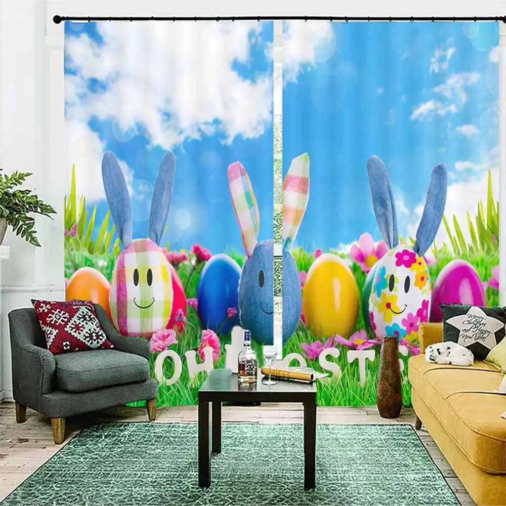 Креативные шторы в виде яйца 3D для гостиной спальни домашнего декора занавески