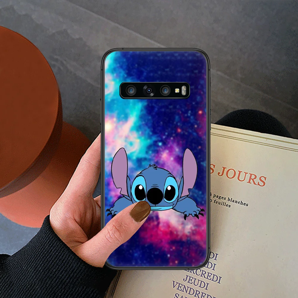 

Cartoon Cute Stitchs Phone Case For Samsung Galaxy Note S 8 9 10 20 Plus E Lite Uitra Black Prime Painting Shell Trend Etui