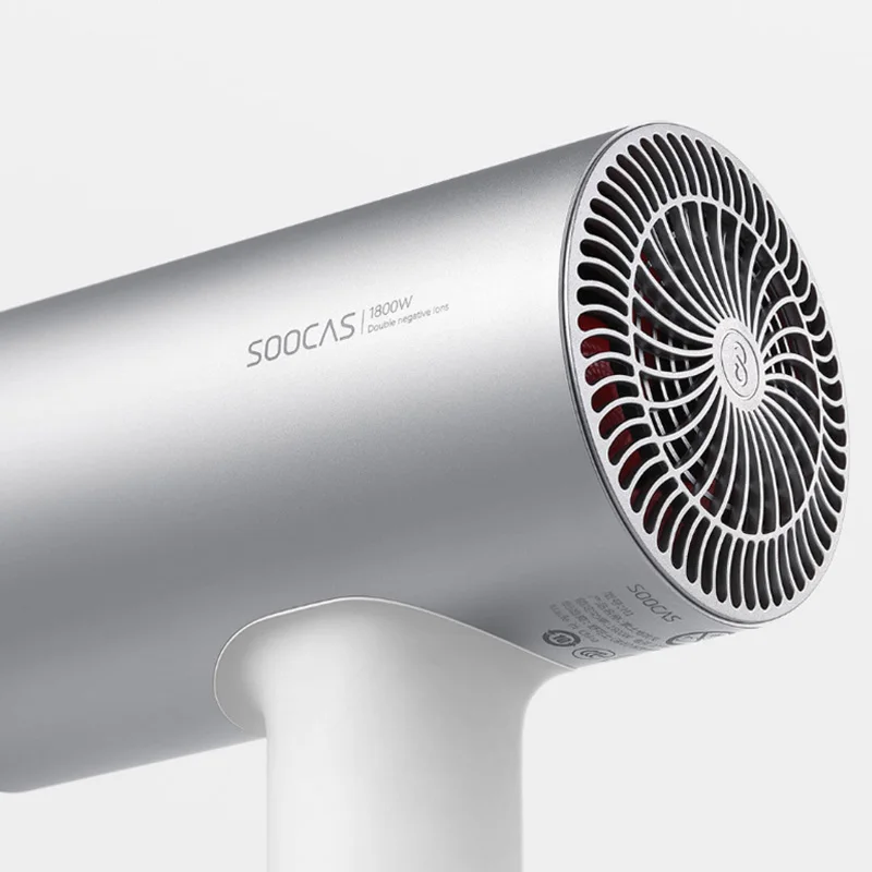 Фен для волос SOOCAS H5 1800 Вт из алюминиевого сплава с отрицательными ионами мощный