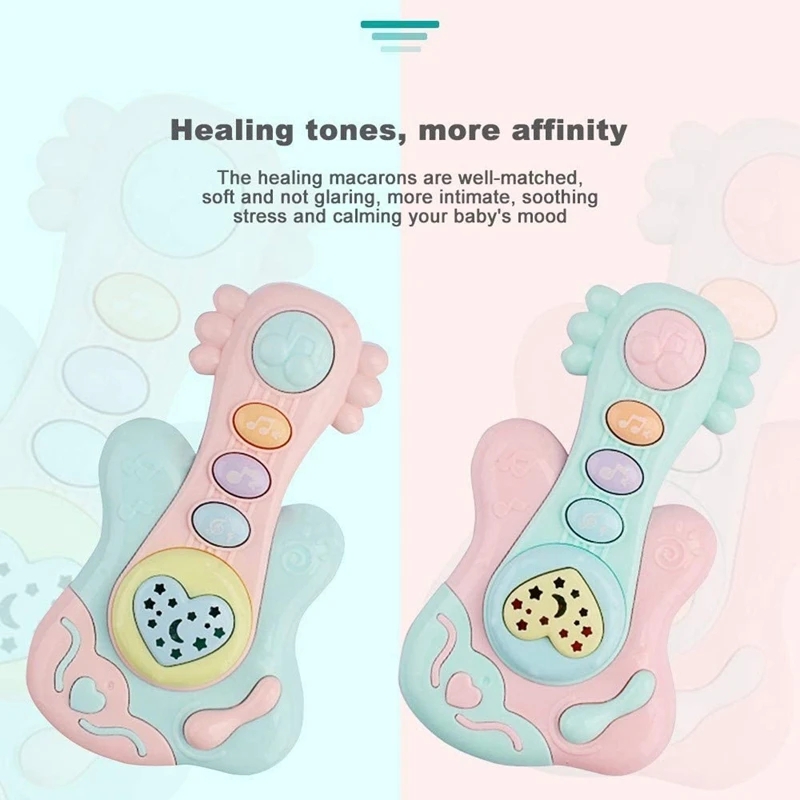 

Baby Musical Toy, Educational Piano Music Toy Guitar / Rattle Toy with Lights