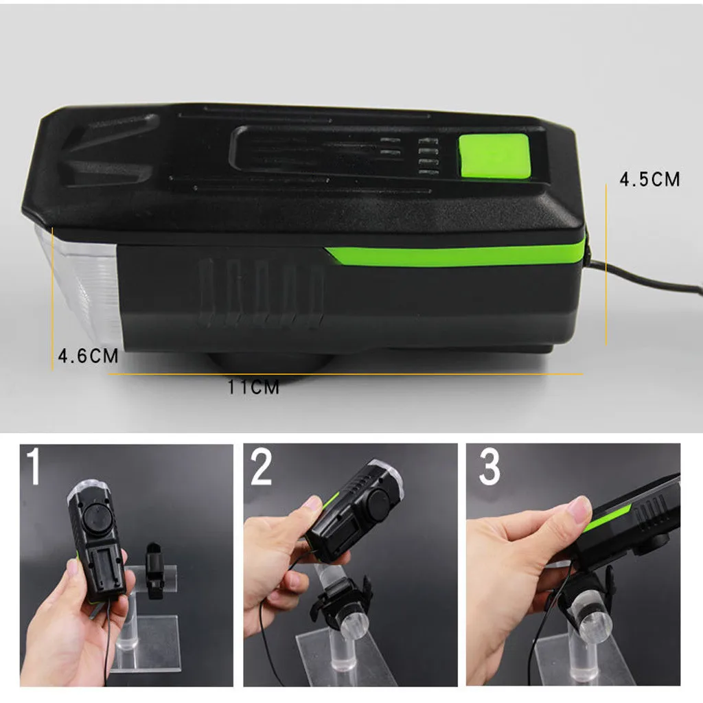 Водонепроницаемый велосипедный фонарь с зарядкой от USB передняя фара ЖК-дисплеем