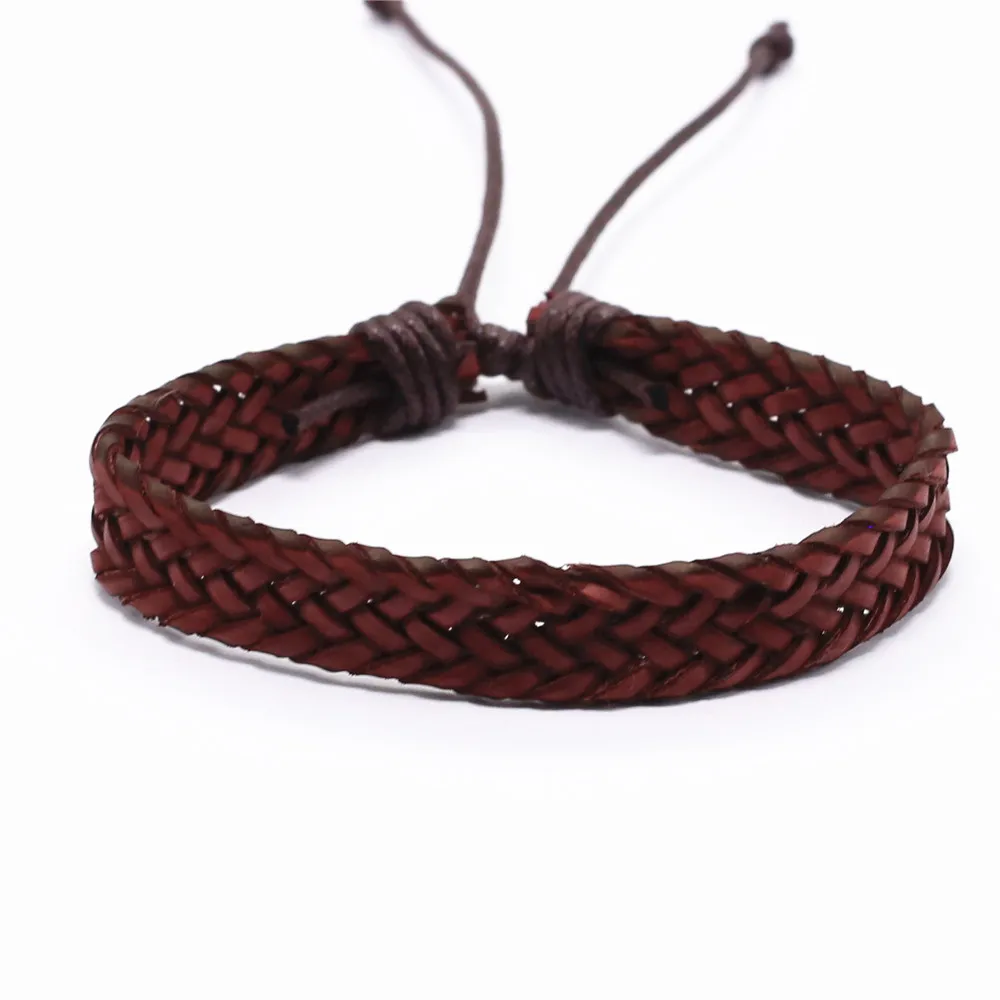 Style 10 Punk Bohemia Leather Bracelet Men Homme Weave Wrap Bracelets for Women Jewellery Accesorios Mujer Pulsera Erkek Bileklik Bijoux - Окраска металла: Style 10