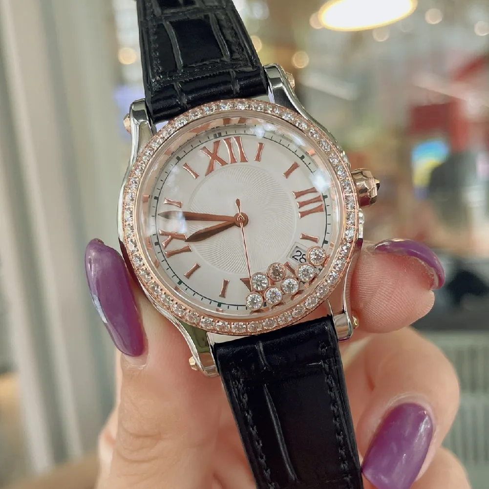 

2021 Summer Ladies Watch Luxury Dial Quartz Movement Watch Scratch Resistant Mirror Glass Elegant Style 36mm