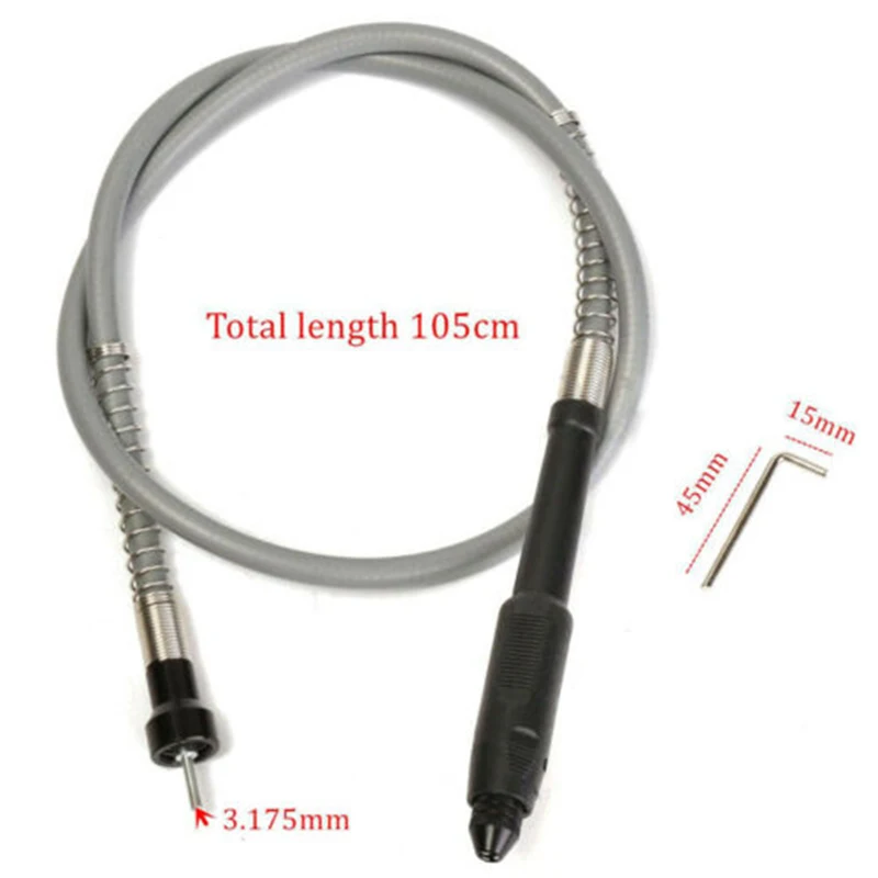 

Grinder Flex Shaft W/ M8 Keyless Chuck For Flexible Rotary Drive Accessories UK