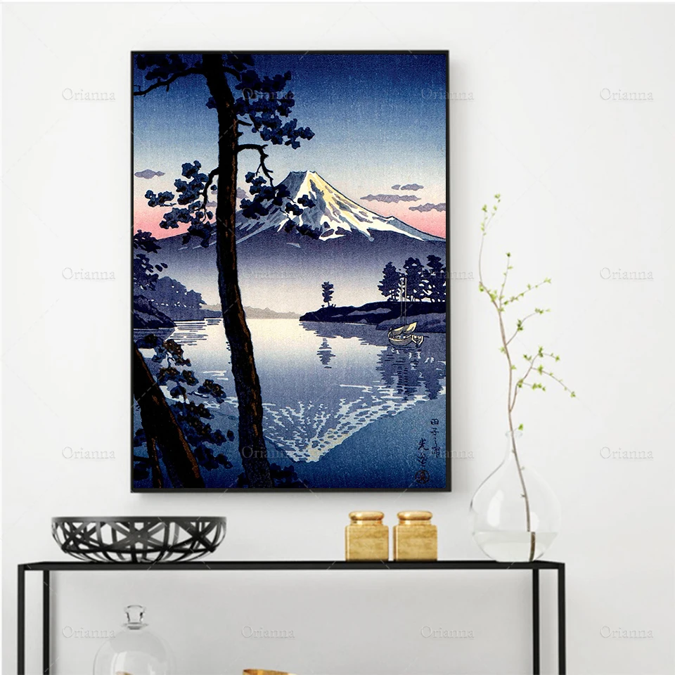 

Fuji From Tago Bay Tsuchiya Koitsu, Japanese Woodblock print, Japan Poster, Ukiyoe Art - Gift Idea - Wall Art Poster Print -