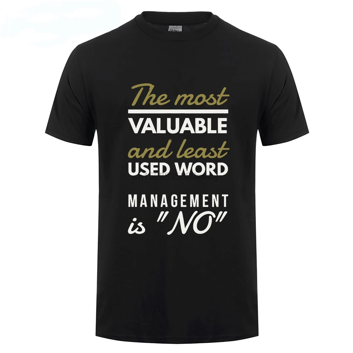 Менеджер проекта Забавный подарок футболка самое ценное слово нет!| |