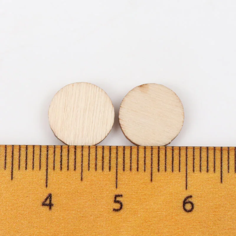 Натуральное дерево круглые аксессуары для рукоделия скрапбукинг ручной работы