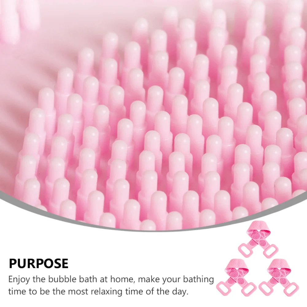 

3pcs Shower Bathing Towels Back Rubbing Towels Long Strip Bath Scrubbers