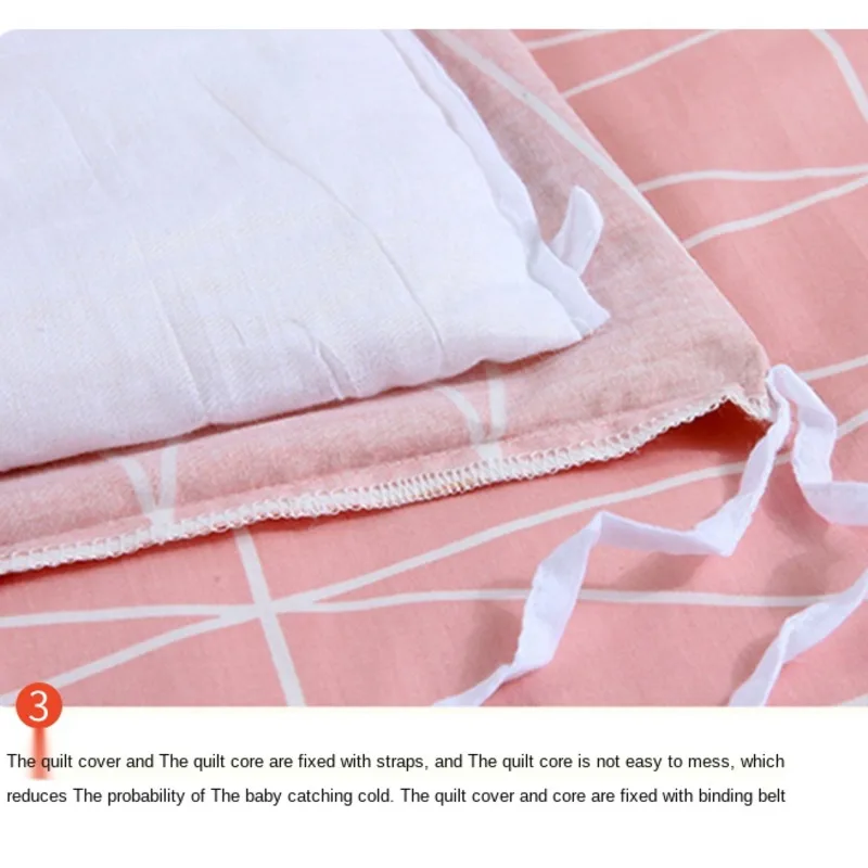 Комплект постельного белья для детской кроватки чистый хлопок съемная детская