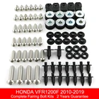 Полный Комплект болтов с обтекателем для Honda VFR 1200F 2010-2019 VFR1200F, винтовые клипсы, гайки из нержавеющей стали