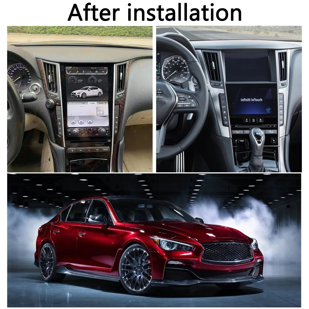 Android 9 4 + 64G IPS экран PX6 DSP Carplay для Infiniti Q50 Q50L 2015 2016 2017 2018 Автомобильный GPS