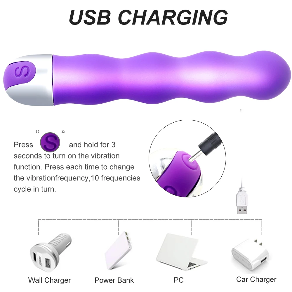 Мощный фаллоимитатор для точки G вагинальный вибратор перезаряжаемый Стимулятор
