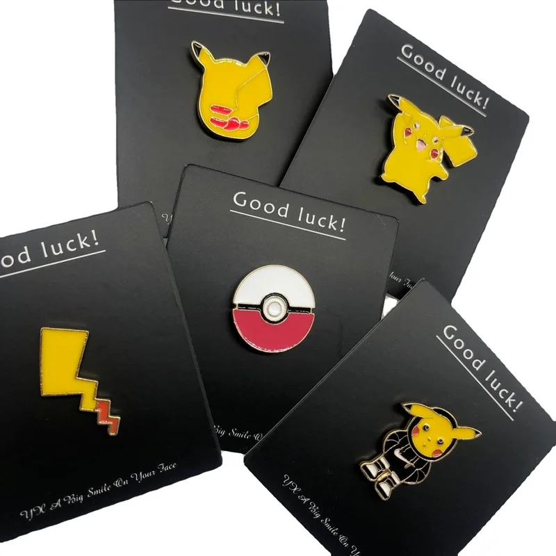

Pokemon Pikachu Anime Enamel Pins Collect Men Women Fashion Jewelry Gifts Metal Cartoon Brooch Backpack Hat Collar Lapel Badges