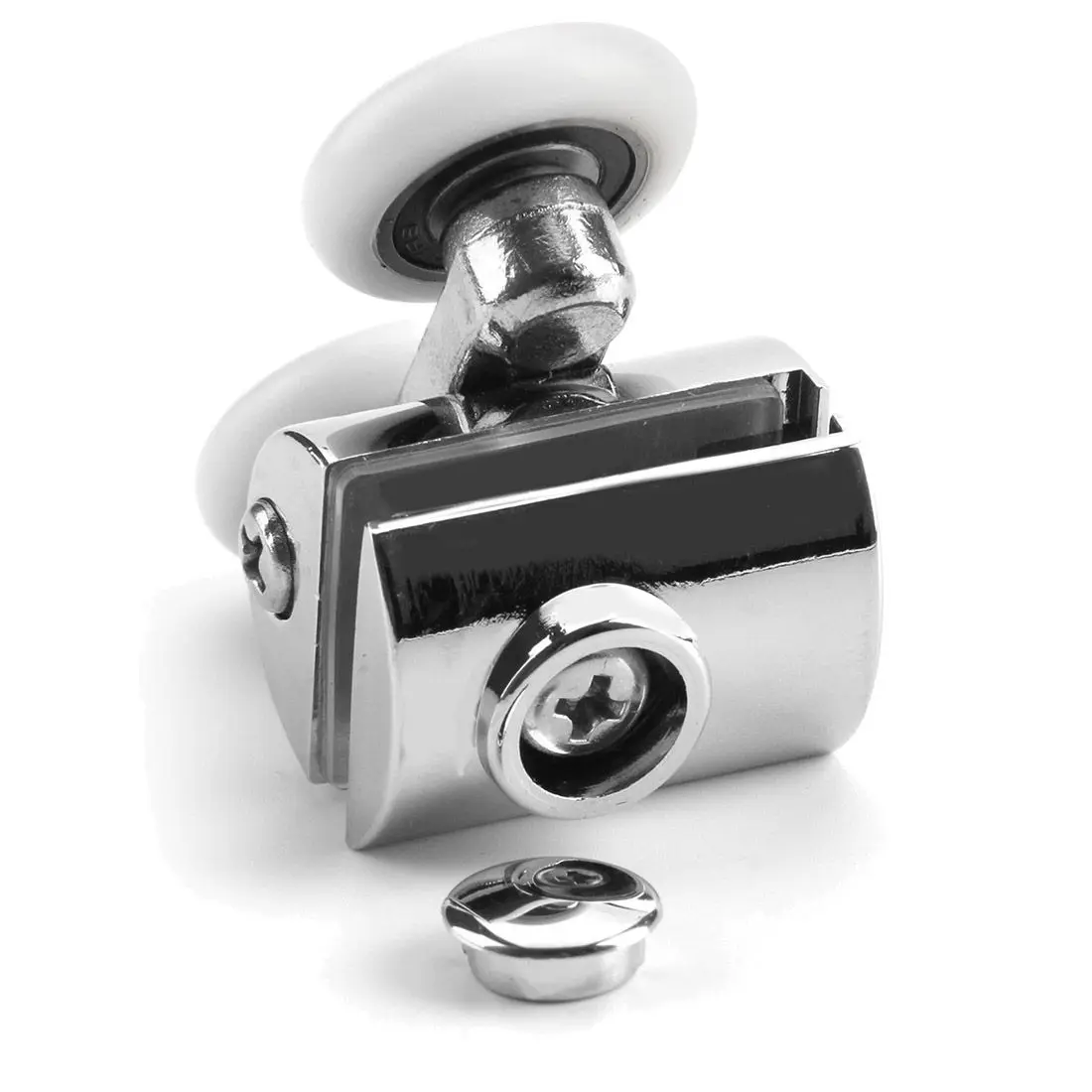 2 x двойные верхние колеса для дверей душа сверхмощные ролики из цинкового