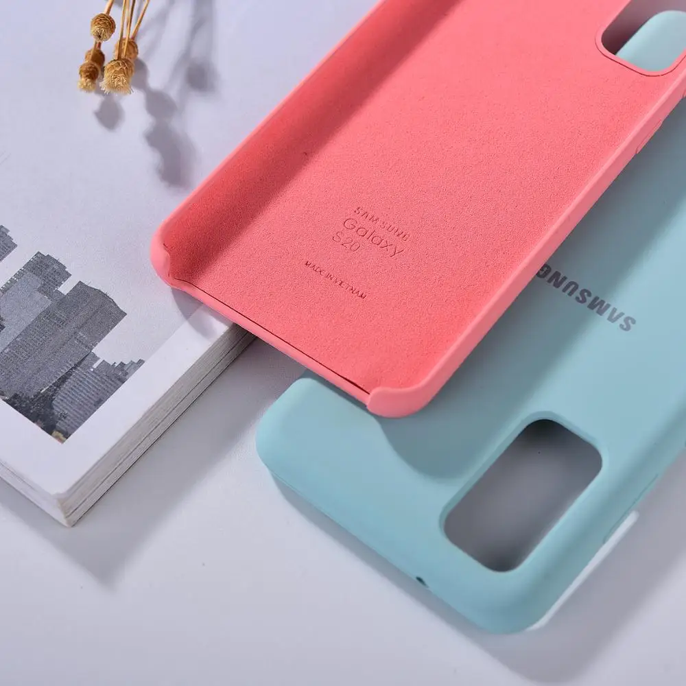 Чехол для Galaxy S20 Note 20 Ultra жидкий силикон мягкий на ощупь шелковистая отделка чехол