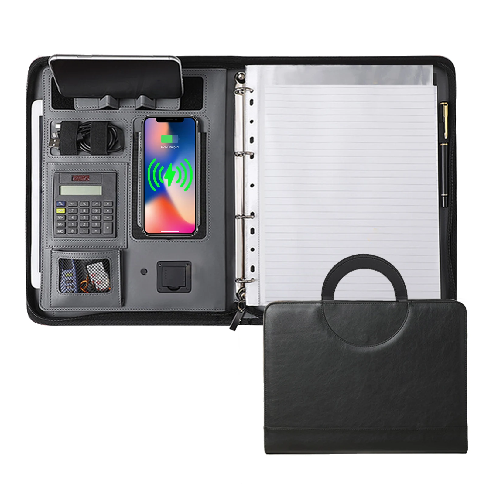 

Папка-портфель рубапосм A4 с беспроводной зарядкой