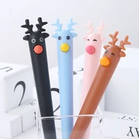 24pcs korean kawaii pens christmas elk funny cute fun pen office accessory school supply girl stationery gift rollerball object