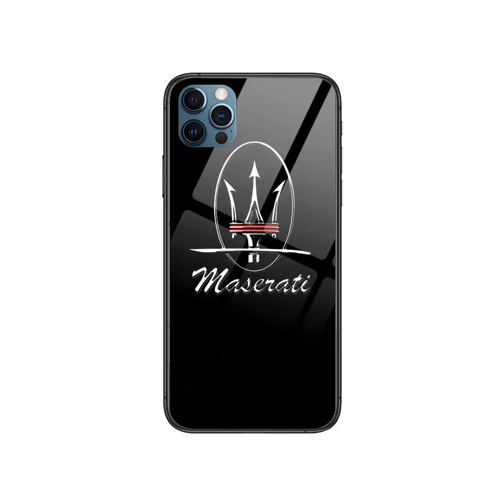 

HD-Maserati Anime Style Phone Case cover For iphone 12 pro max 11 8 7 6 s XR PLUS X XS SE 2020 mini black cell shell