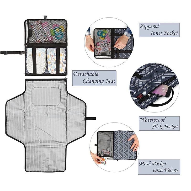 

Newborns Foldable Waterproof Baby Diaper Changing Mat Portable Changing Pad