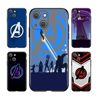 marvels the avengers for apple iphone 13 12 11 mini 8 7 6s 6 5 5s xs xr x se 2020 pro max plus black soft phone case
