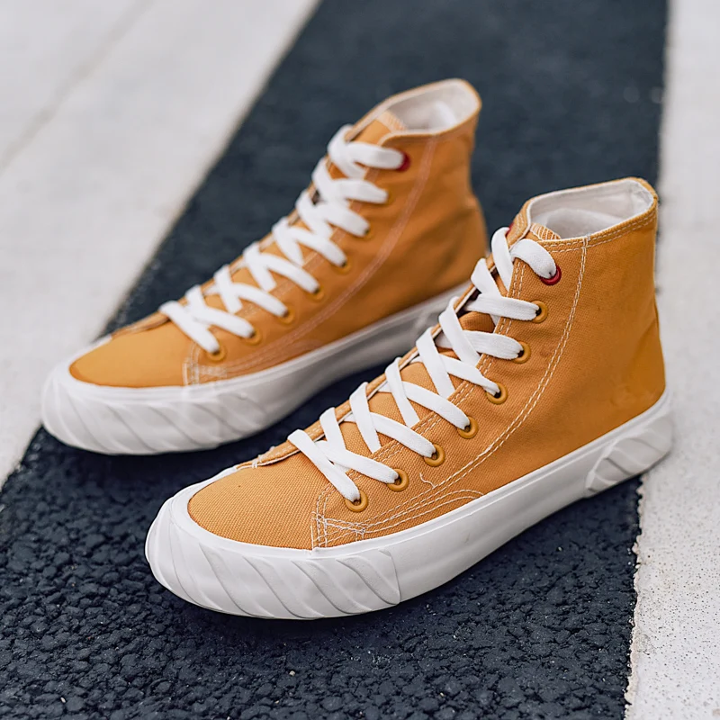 

Spring and autumn men's canvas shoes all-match men's casual shoes Korean fashion sports white shoes sneakers