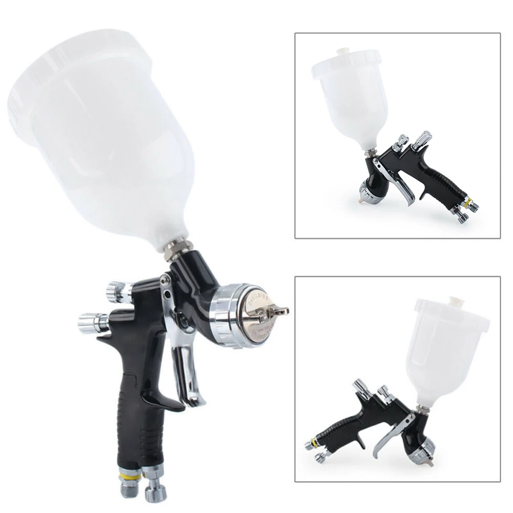 

600ml Pro Spray 1.3mm Car Paint Tool Plastic pot Gravity Parts 150mm-250mm
